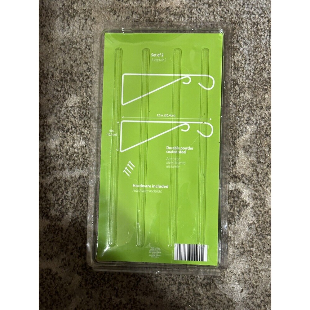 2- HANGING PLANT BRACKET 2 PACK DURABLE POWDER COATED STEEL "GARDENLINE" &Nozzle - Picture 3 of 8
